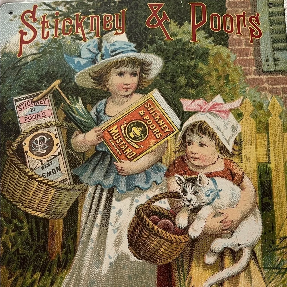 Stickney & Poor's Vintage Advertisement Metal Sign Poster